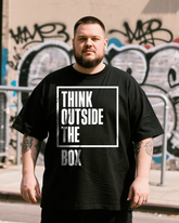 Think Outside The Box Men's Plus Size Short Sleeve T-Shirt